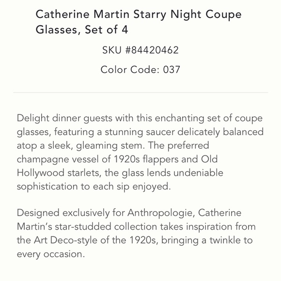 Catherine Martin x Anthropologie wine glass - Picture 5 of 9